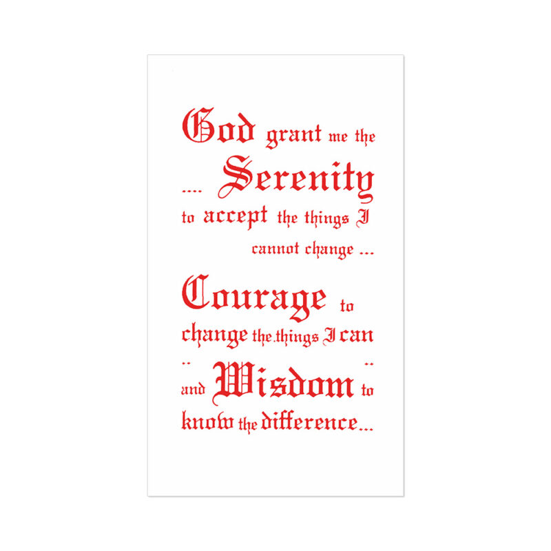 God Grant Me The Serenity