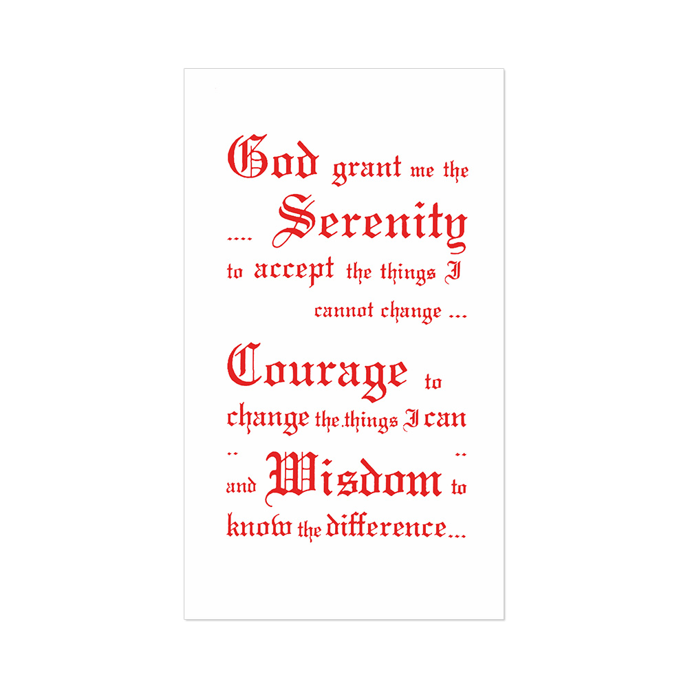 God Grant Me The Serenity