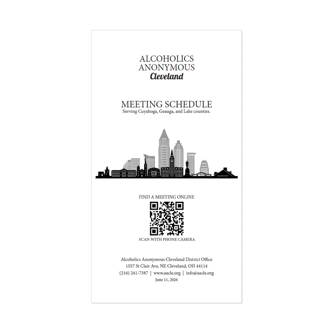AA Meeting Schedule