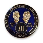 Bill and Dr. Bob Triplate Medallion Blue