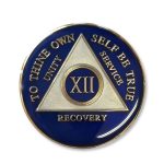 Triangle Triplate Anniversary Medallion Blue