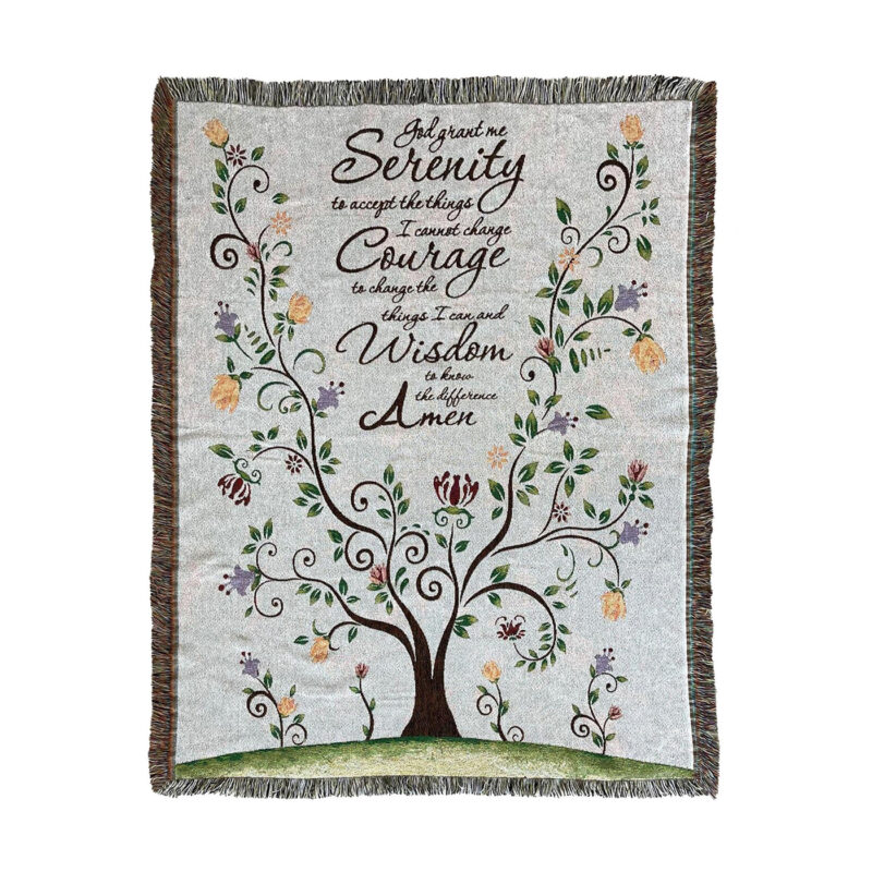 Serenity Prayer Afghan Blanket