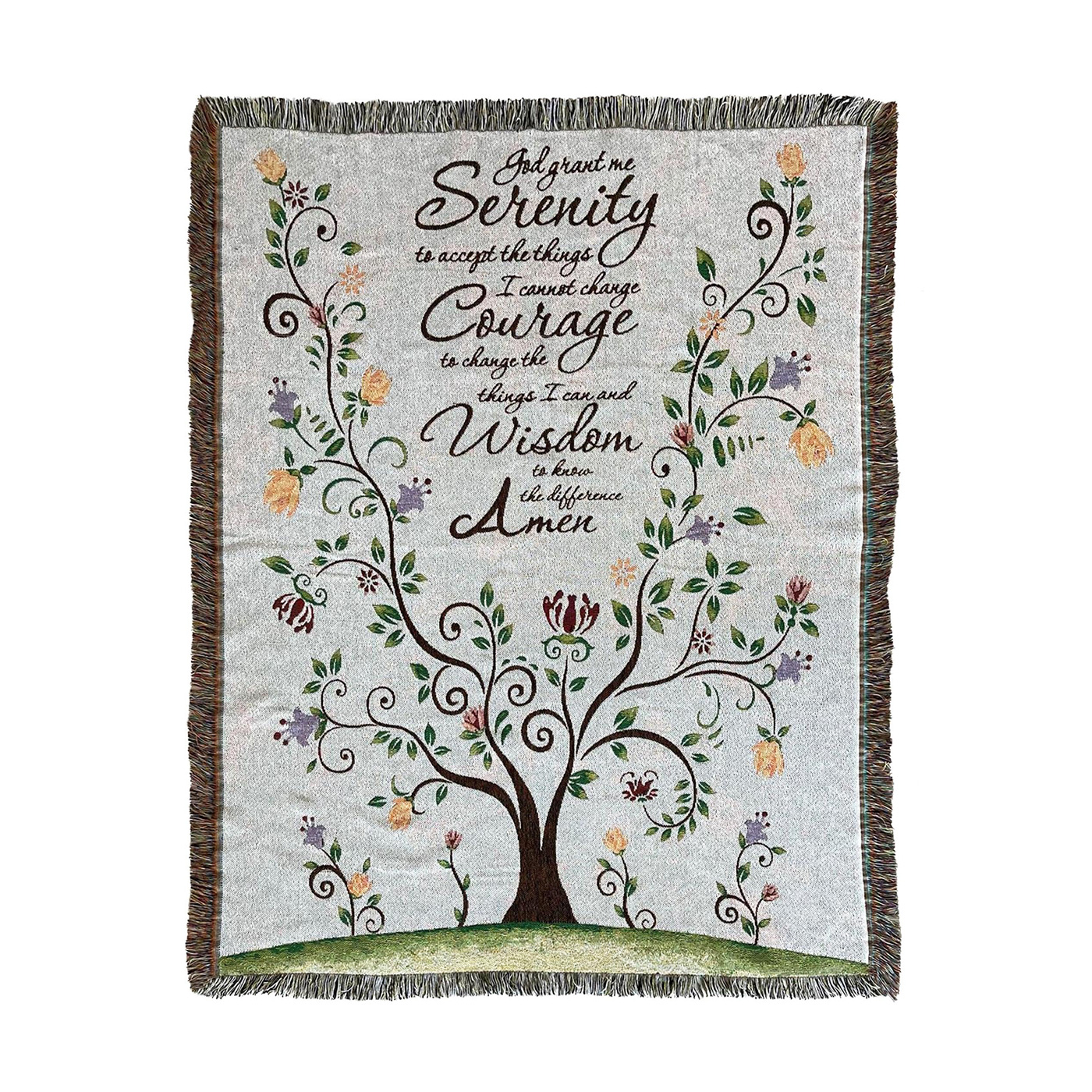 Serenity Prayer Afghan Blanket