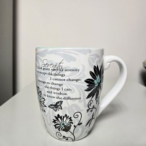 Serenity Prayer Flower Mug