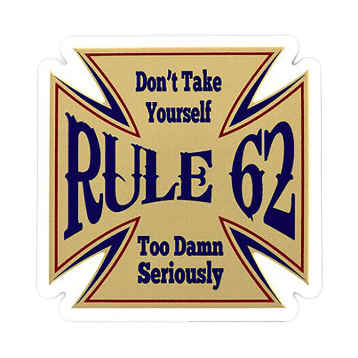 Rule 62 Sticker