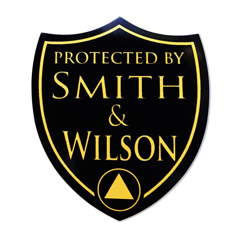 Protected by Smith & Wilson Sticker