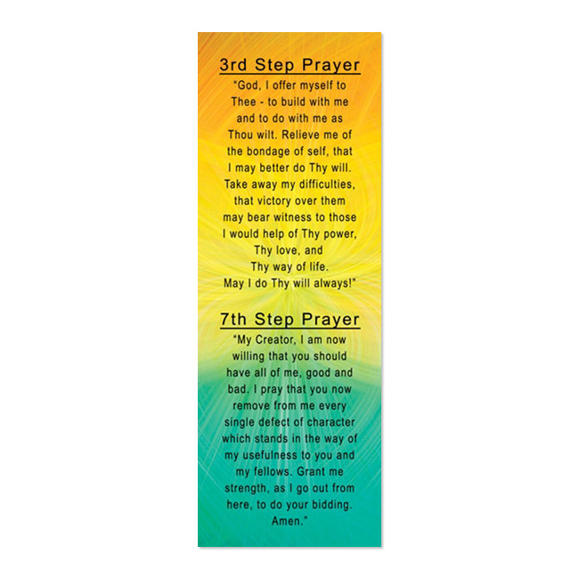 3rd & 7th Step Prayer Bookmark