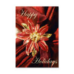 Poinsettia Star Card