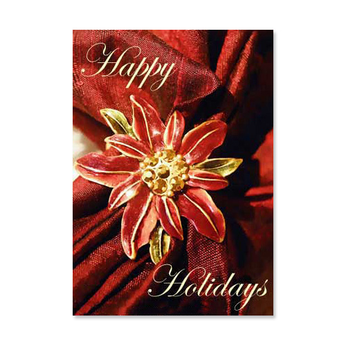 Poinsettia Star Card