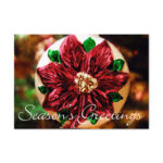 Ornamental Poinsettia Card