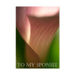 to my sponsee greeting card