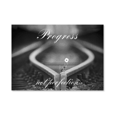 Get Well Progress Not Perfection Card