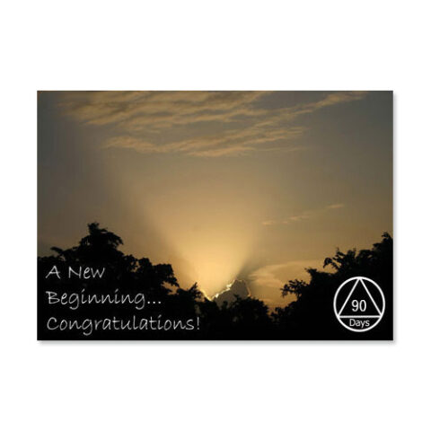 90 Days New Beginning Card