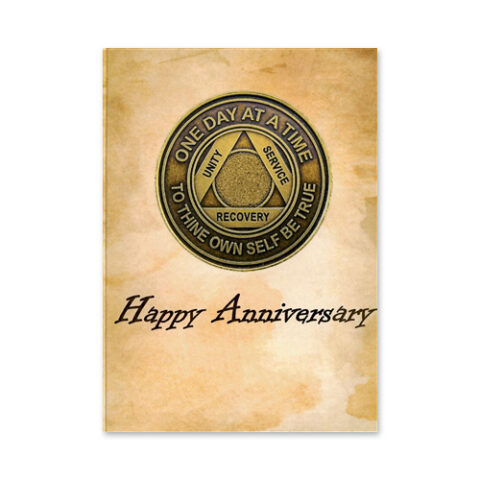 Happy Anniversary AA Medallion Card