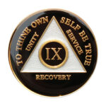 Circle Triangle Black Triplate Medallion