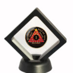 Floating Medallion Display Box Black