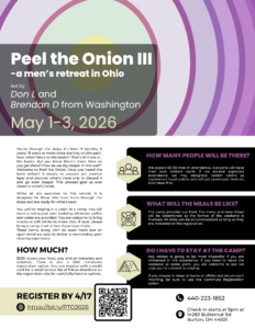 Peel the Onion 3 Mens Retreat